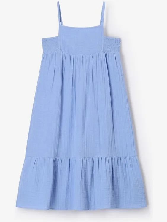 Sissy-Boy Lichtblauwe maxi jurk L.Blauw