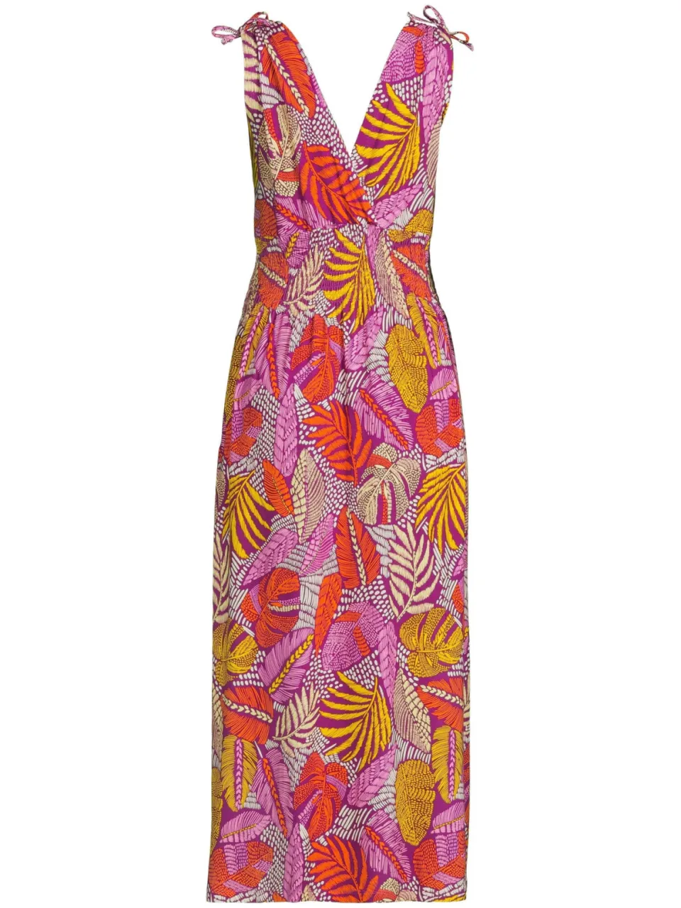 Geisha midi jurk roze, foto 2
