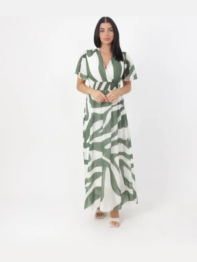 Elara Maxikleid Grün