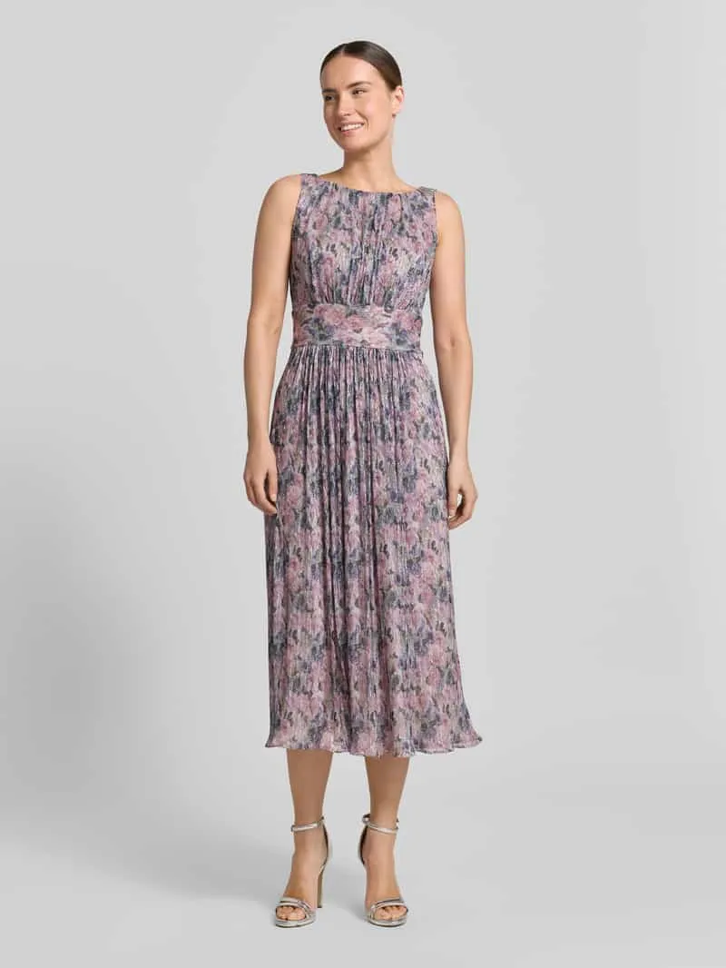 Swing Cocktailjurk met boothals Rosé