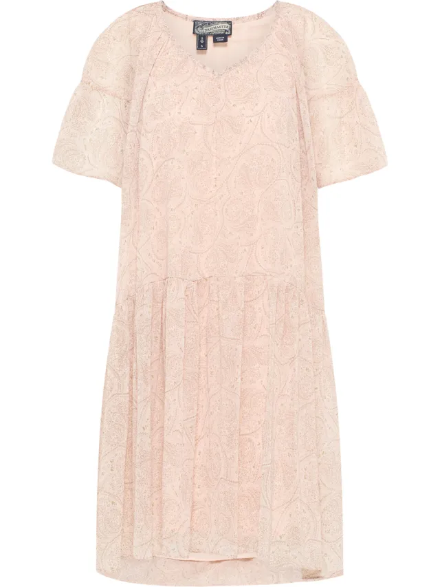 dreimaster Jurk Dames Roze Veelkleurig, foto 2
