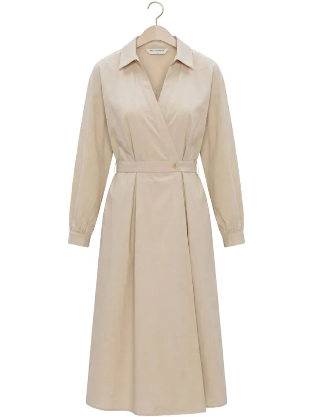 MSCH Copenhagen Mschselmina Dress Dames - Jurk - Beige