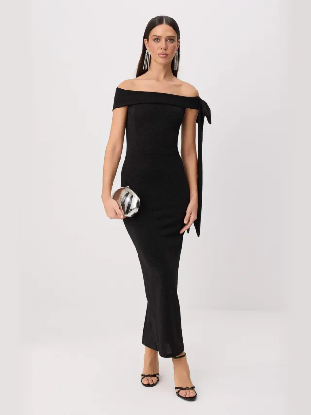 Trendyol TRENDYOLMİLLA Dames Zwart Effen Maxi Mouwloos Bodycon Jurken