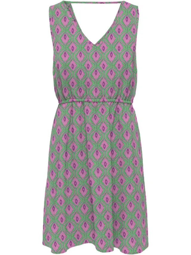 Only ONLNOVA LIFE VIS SARA STRING DRESS WVN - Meisjes - Mini jurken Deep Mint