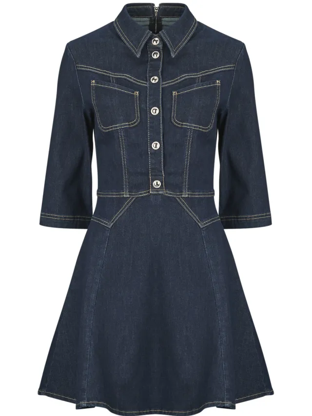 Morgan Korte Jurk Morgan REXAS Blauw