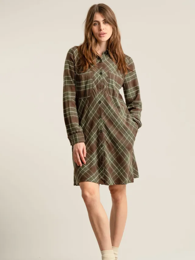 KOMODO dames vegan Jurk Pearl Groen