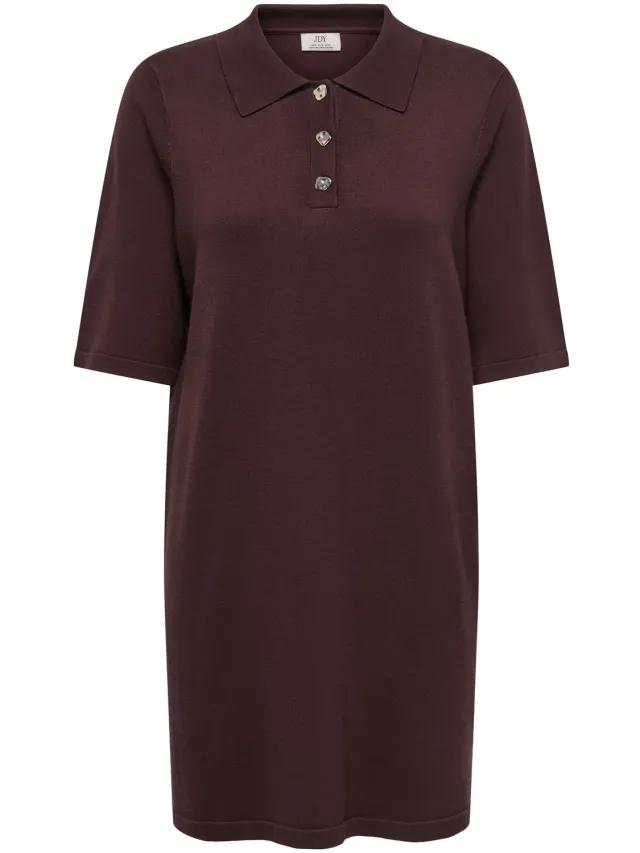 JDY Jurk JDYMELANY Korte jurk chocolate plum 1
