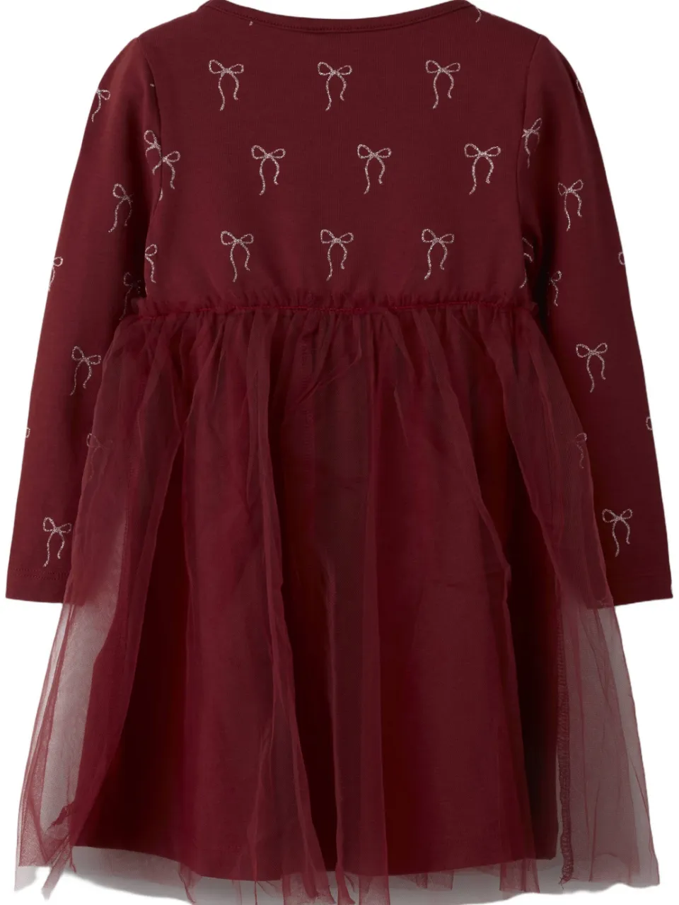 NAME IT MINI korte jurk met print donkerrood, foto 2
