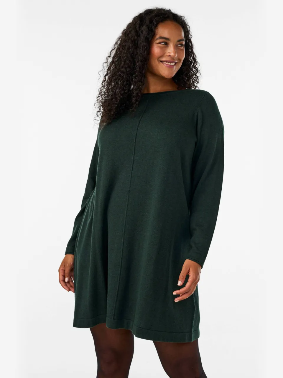 Zizzi jurk MSHAPE donkergroen, foto 4