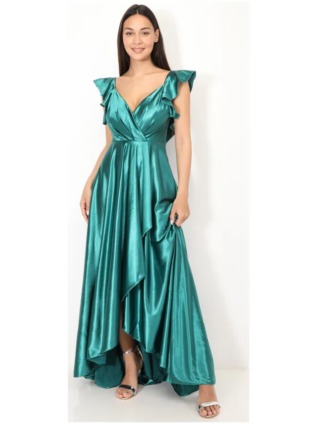 La Modeuse Jurk La Modeuse 70607_P165188 Groen