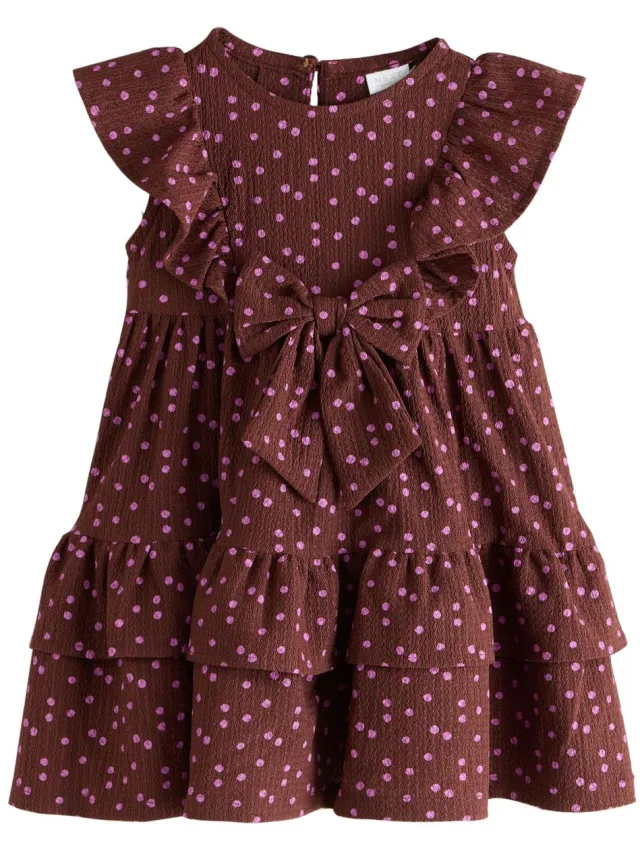 Next Meisjes - Gelaagde zomerjurk - Bruin