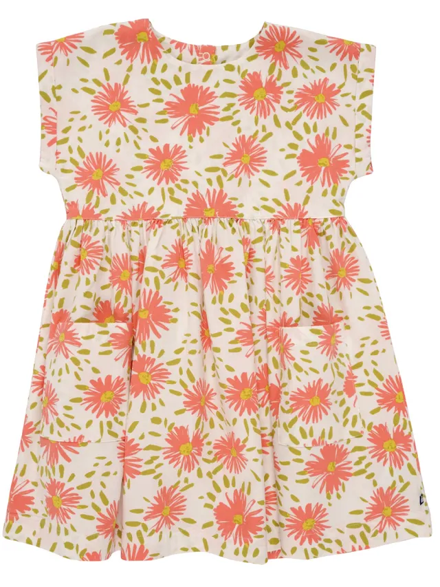 Petit Bateau Korte Jurk Petit Bateau ROBE MC 18 24 36 Rood
