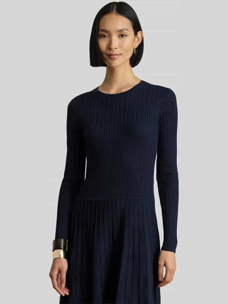 Lauren Ralph Lauren DEVLYN jurk marineblauw, foto 4