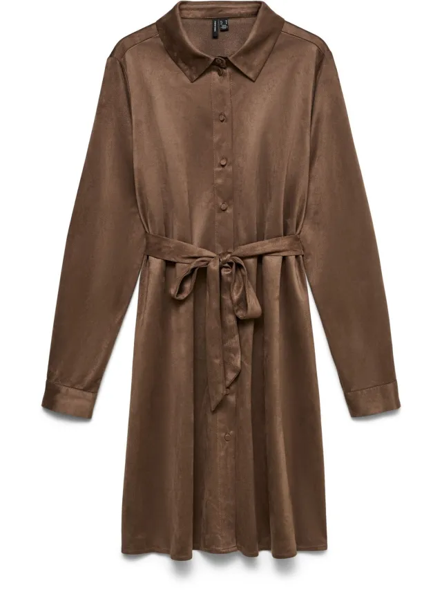 Vero Moda Blousejurk VMKATTY Korte jurk Fossil 1