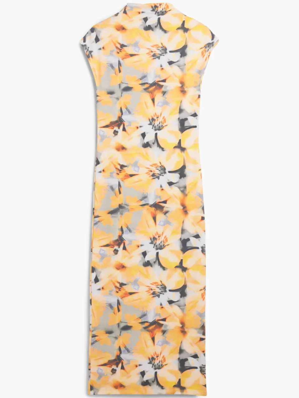 Desigual gebloemde midi jurk oranje, foto 2