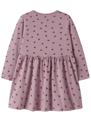 NAME IT MINI korte jurk met hartjes roze, foto 2