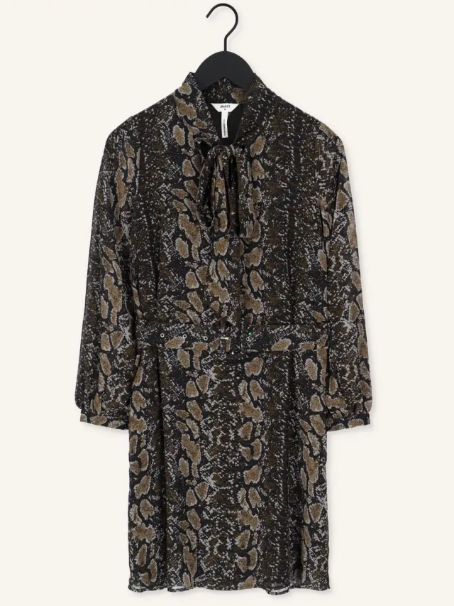 OBJECT COLLECTORS ITEM Object Anna L/s Shirt Dress Dames - Jurk - Zwart