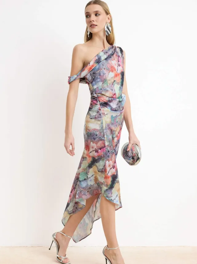Turkishsouq Maxi-jurk met print voor dames, mouwloos, chique/nachtelijk Veelkleurig