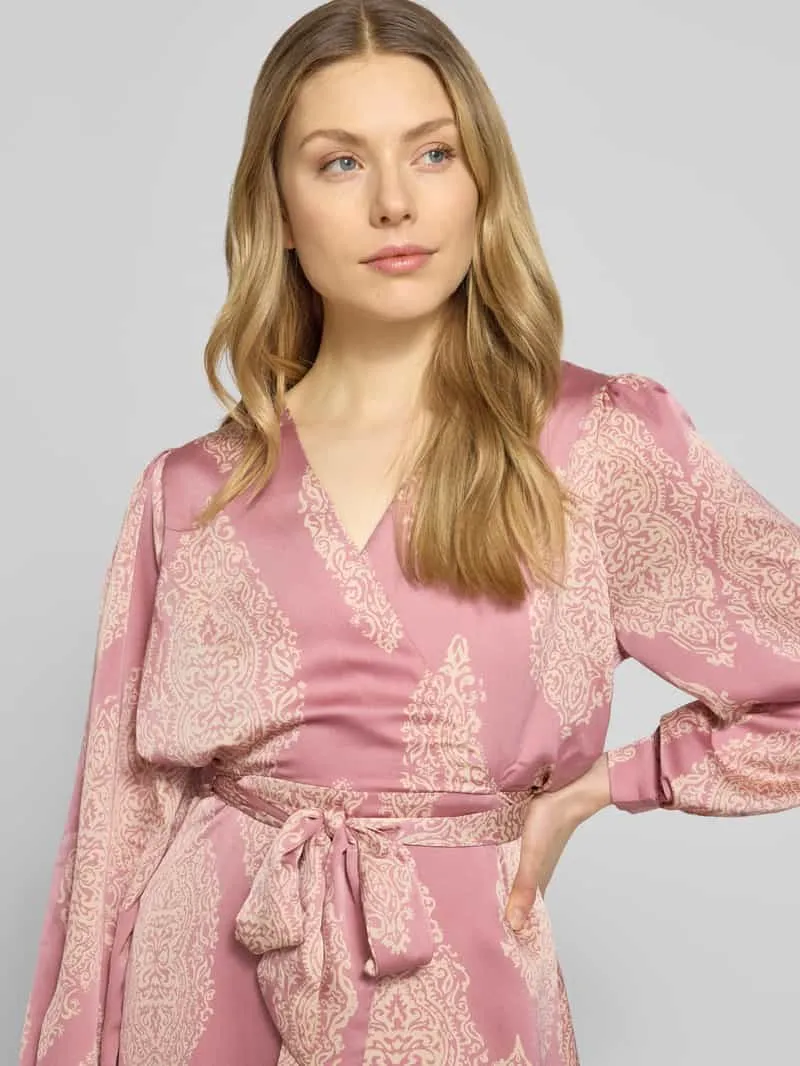 NEO NOIR regular fit avondjurk met all-over paisleyprint model 'Bretti' roze, foto 5