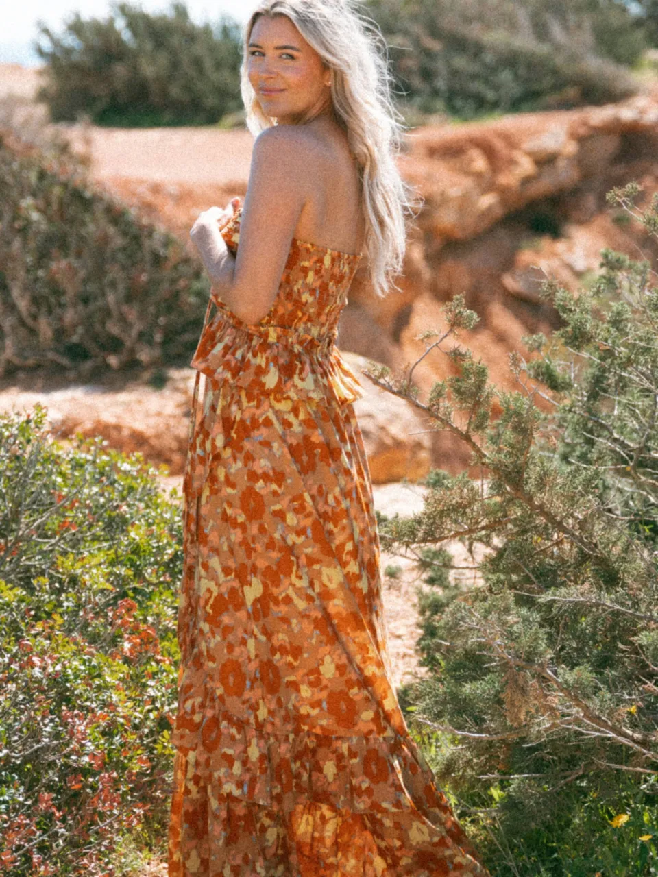 Bolina Island maxi jurk oranje, foto 2
