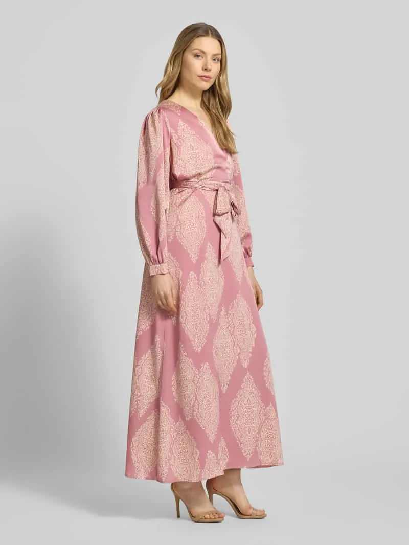 NEO NOIR regular fit avondjurk met all-over paisleyprint model 'Bretti' roze, foto 4