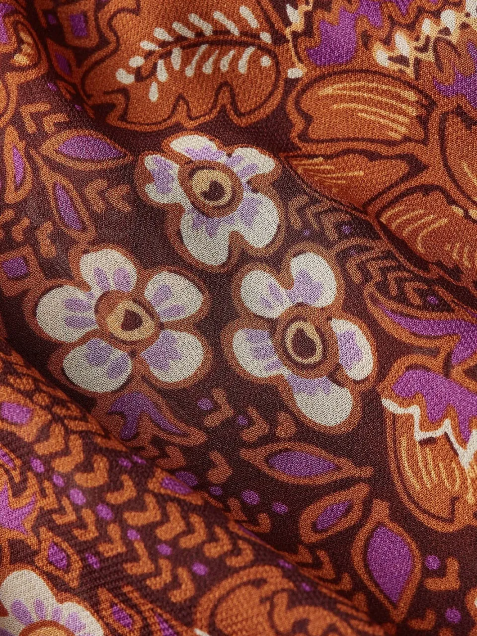 King Louie maxi jurk met print - bruin, foto 7