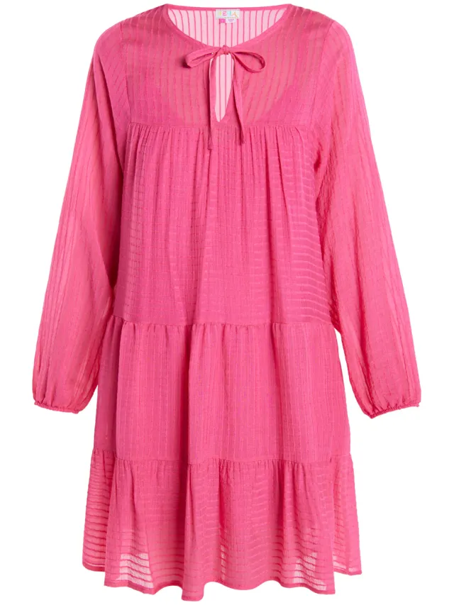 IZIA Midi-jurk met gestreept dessin Dames roze, foto 2
