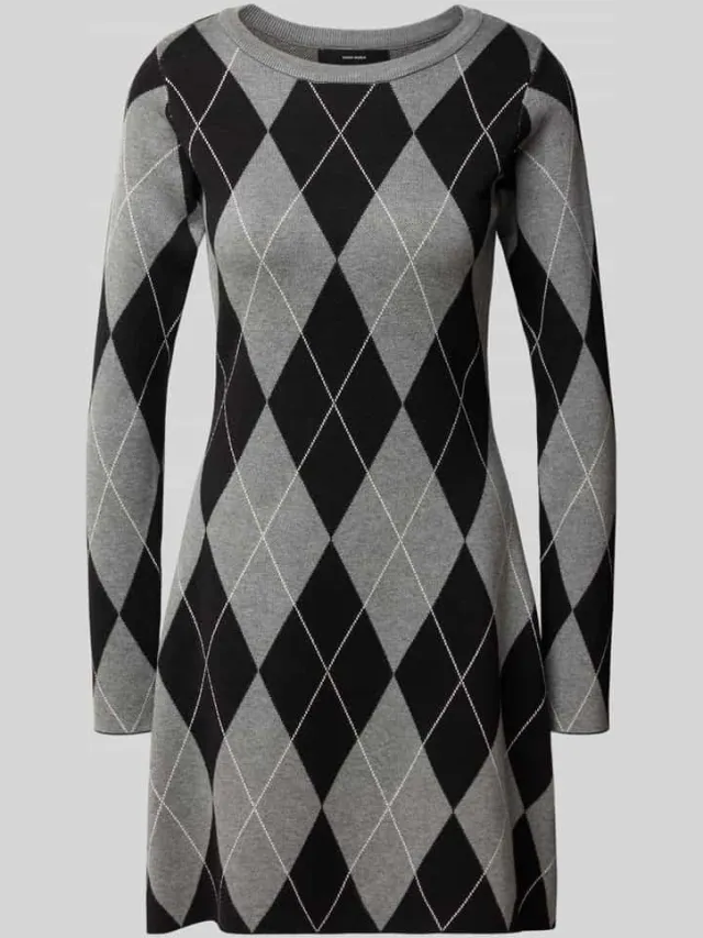 Vero Moda Tricotjurk met zijsplitten donkergrijs, foto 2