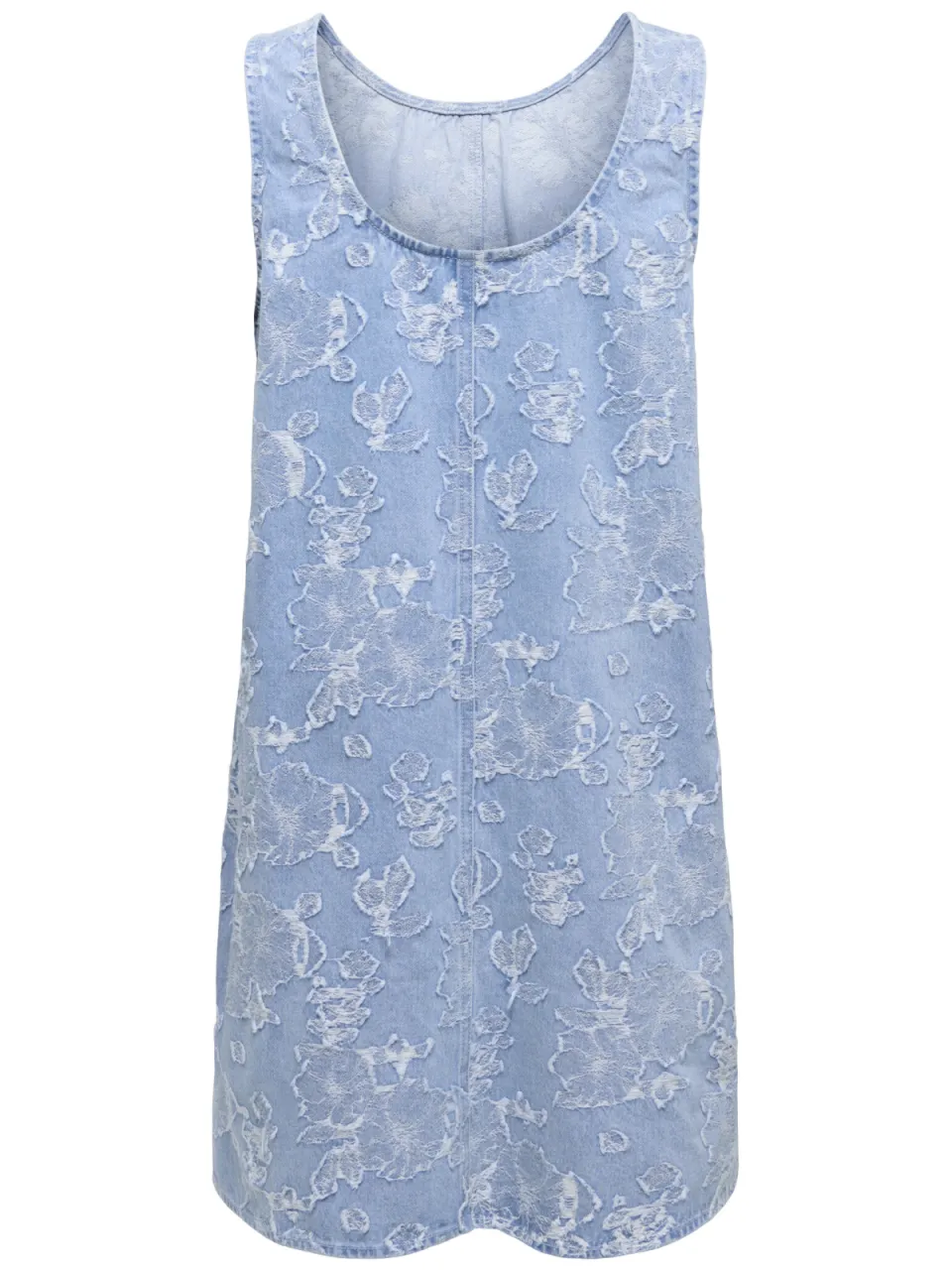 Only korte jurk light blue denim, foto 2