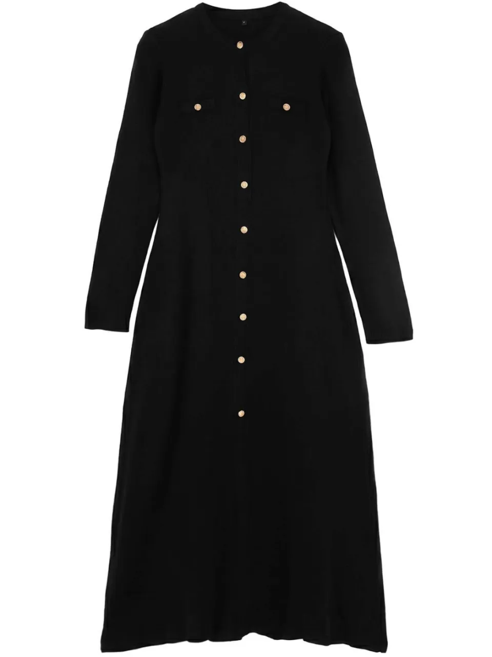 Trendyol Modest Dames Zwart Effen Maxi Lang Casual A-lijn Modest Jurken, foto 2