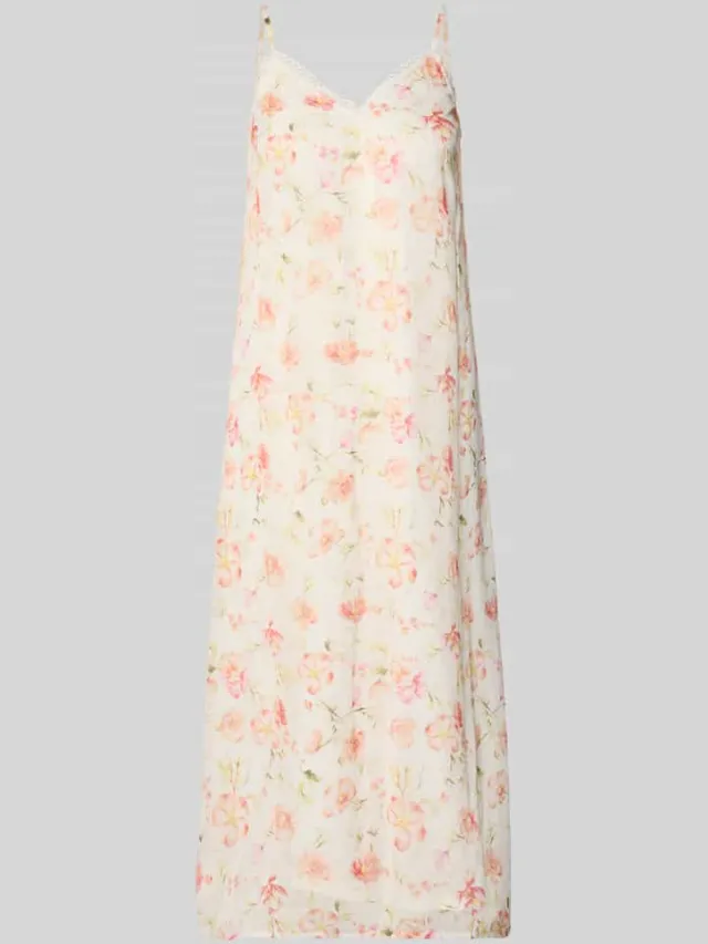 Vila midi-jurk in all-over look model 'EMMA' roze, foto 2