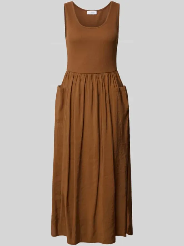 Rich & Royal midi-jurk met opgestikte zakken cognac, foto 2