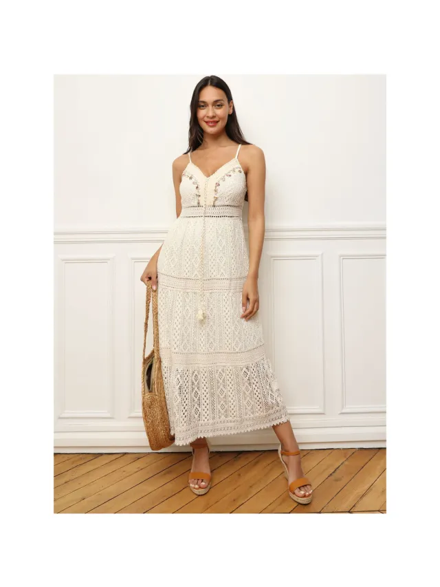 La Modeuse Jurk La Modeuse 71545_P168210 Beige