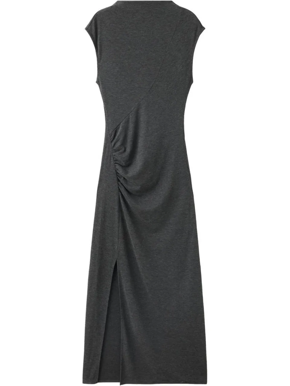 Mango midi jurk met split - grijs, foto 2