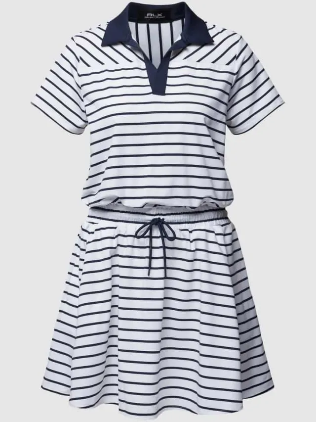 Polo Ralph Lauren Mini-jurk met streepmotief wit, foto 2