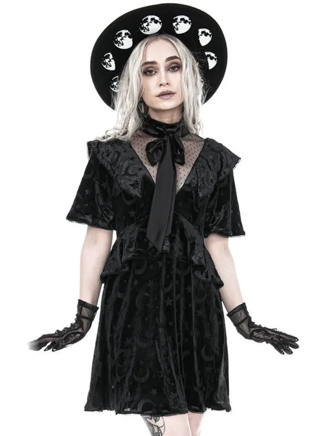 Restyle Gothic schoolgirl - Devoured Jurk Zwart