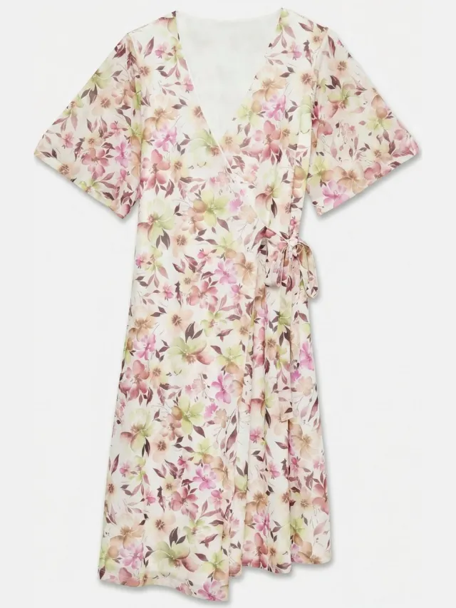 Vero Moda Curve Jurk AWCBLAIR Midi-jurk bright white 1