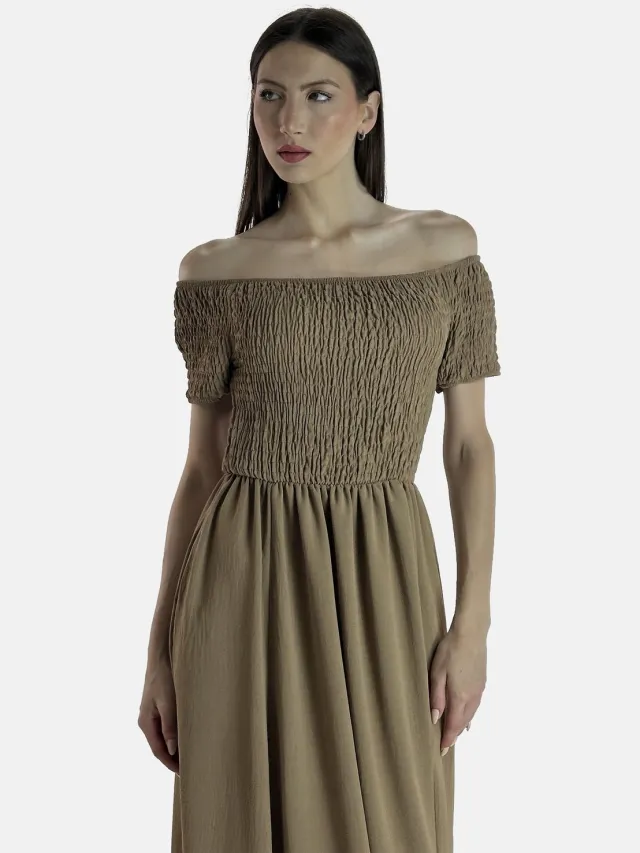 Elara Maxikleid Camel