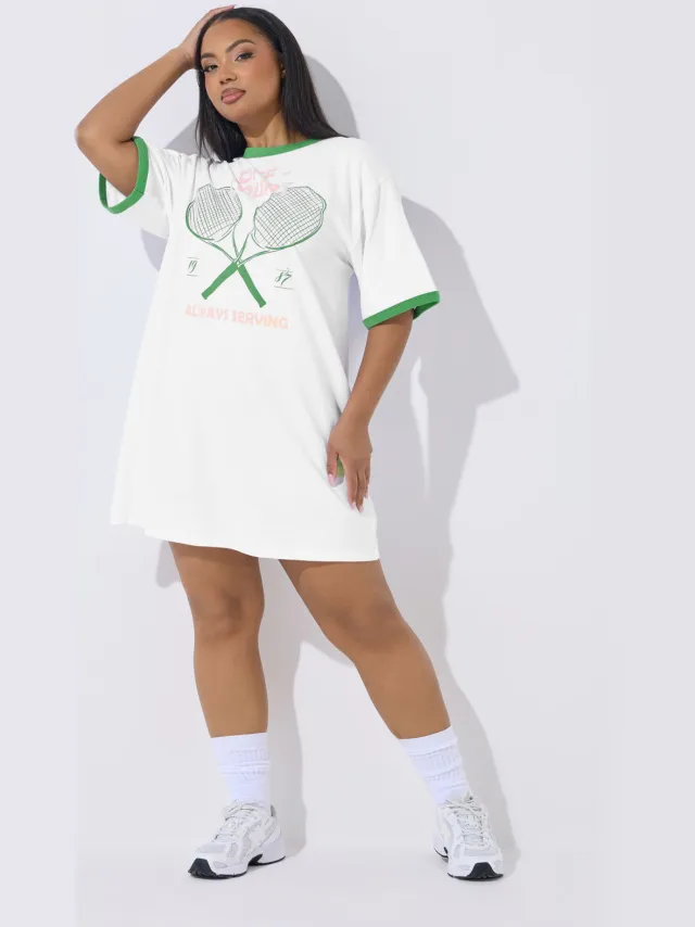 Limited Collection Witte 'Always Serving' Tshirtjurk White