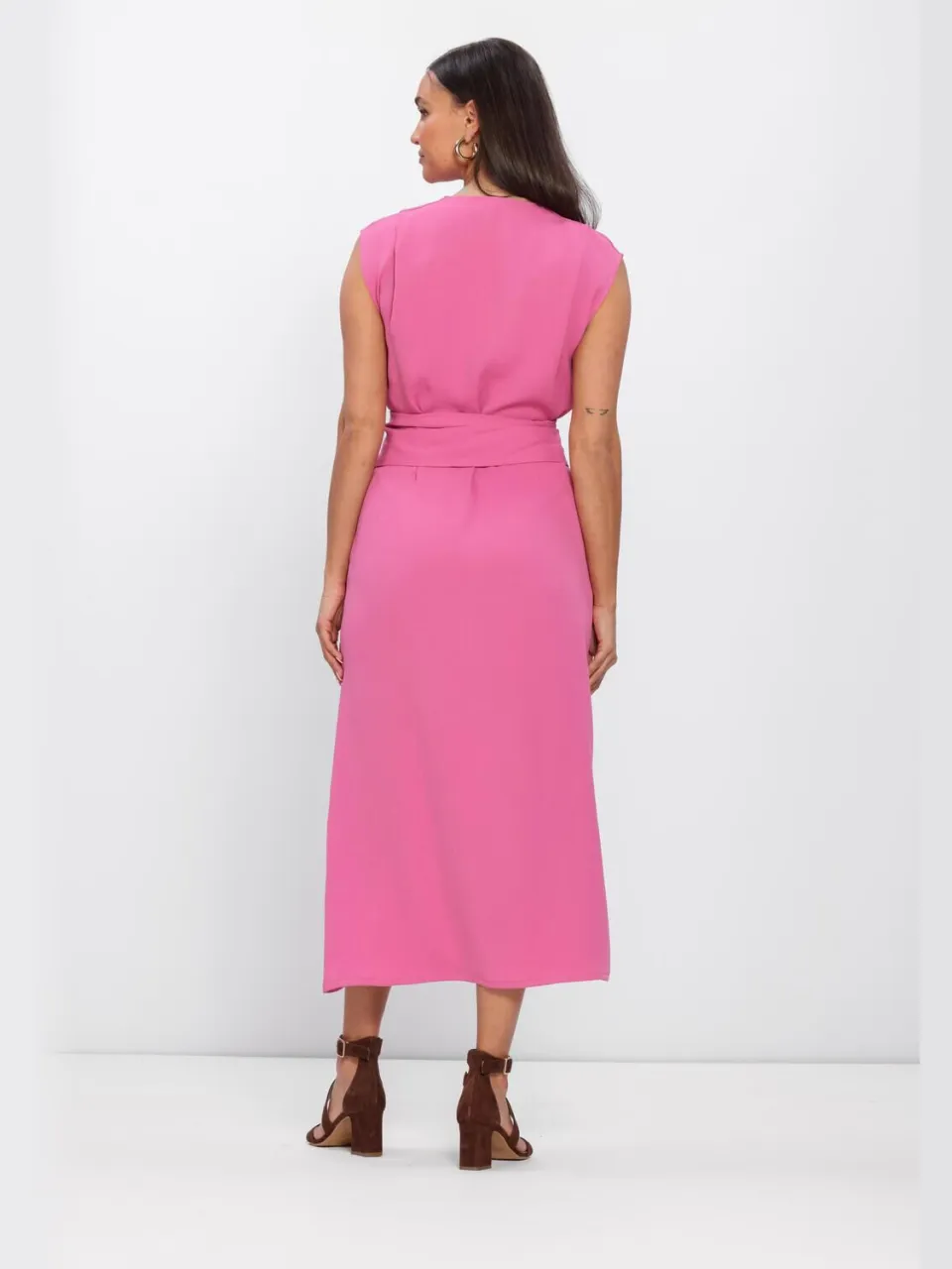 Caroline Biss Dames Jurken 1109 - Roze, foto 3