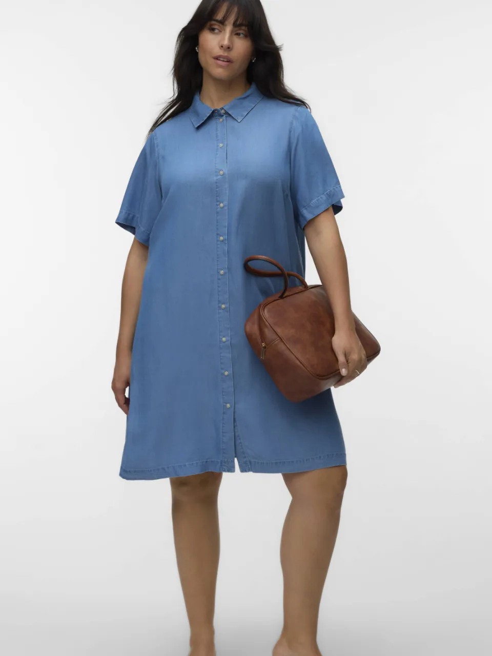 Vero Moda CURVE blousejurk blauw, foto 3