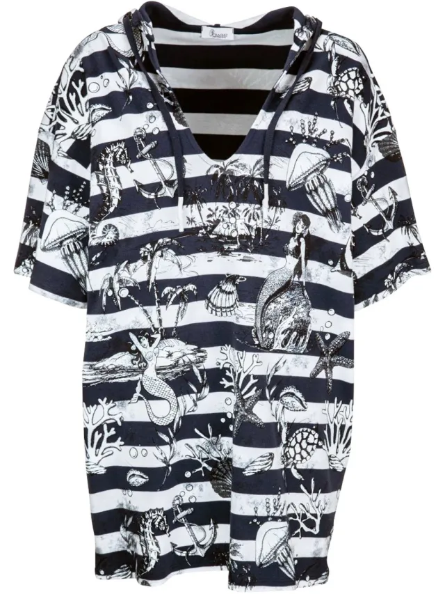 PRINCESS GOES HOLLYWOOD • sealife sweat jurk • Wit
