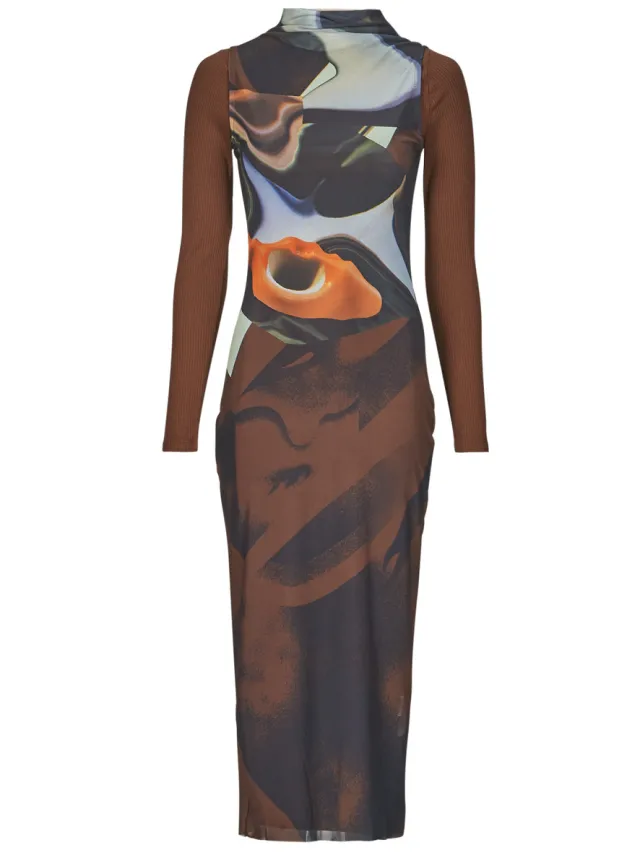 Desigual Lange Jurk Desigual VEST LINCOLN Zwart