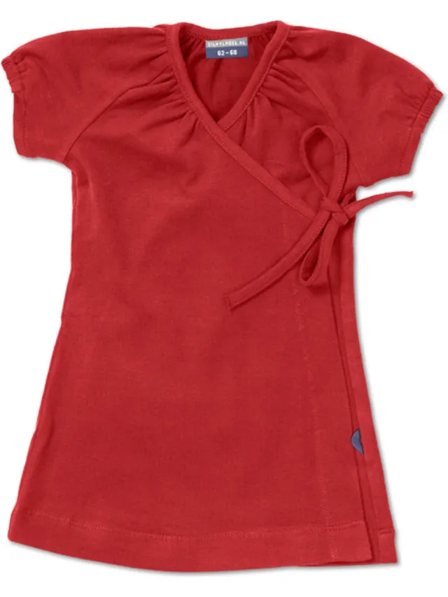 Silky Label jurkje hypnotizing red - korte mouw - rood