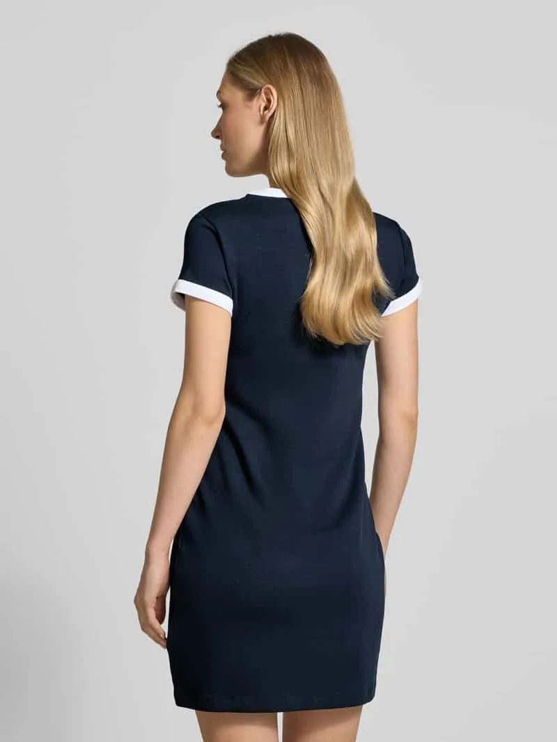 Guess slim fit minijurk met logo-stitching model 'Mila' marineblauw, foto 3