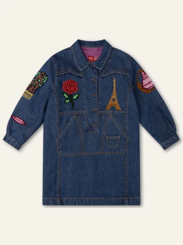 Oilily Deveraux Jurk - Blauw - 110/5yr