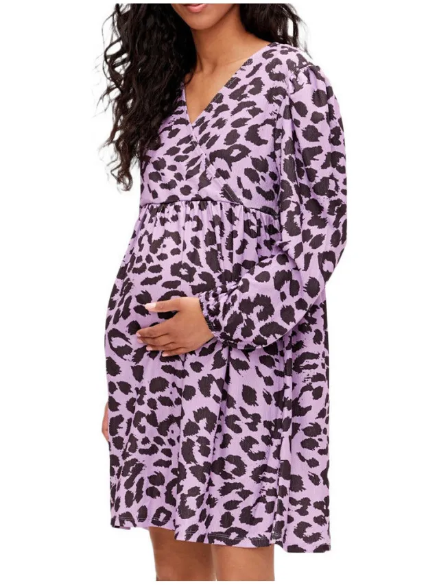 Mamalicious Korte Jurk Mamalicious Tess Violet