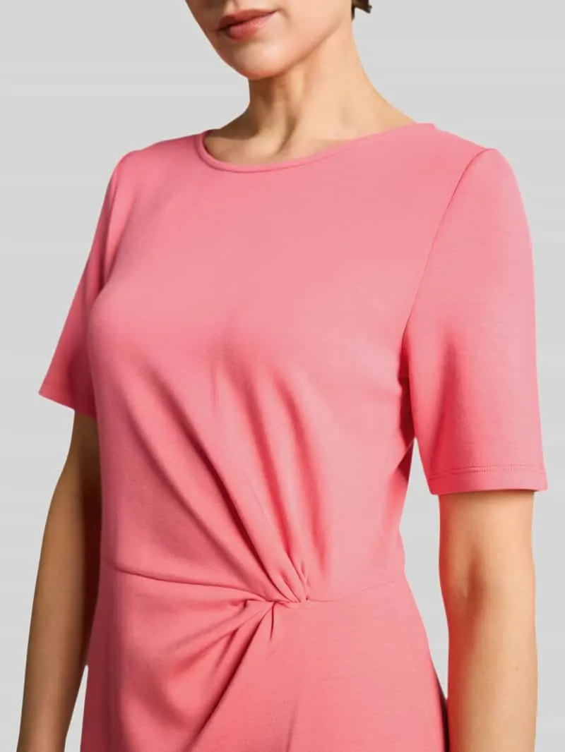 Tom Tailor regular fit midi-jurk met knoopdetail felroze, foto 3