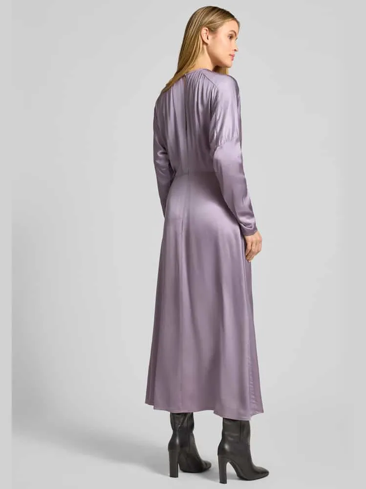 Jake*s Collection Maxi-jurk met extra brede schouders lavendel, foto 3