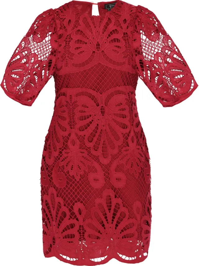 NAEMI Dress Wine Red